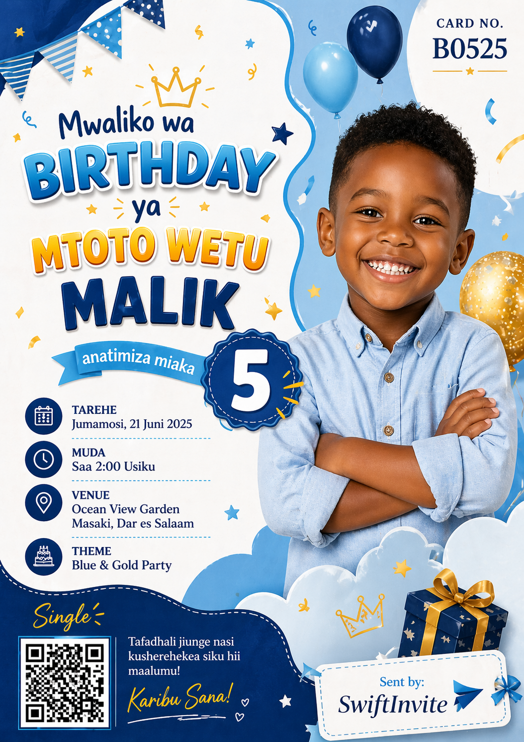 Birthday invitation card